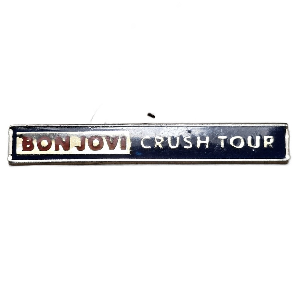 Bon Jovi Crush Tour Band Music Souvenir Lapel Vest Hat Pin E8